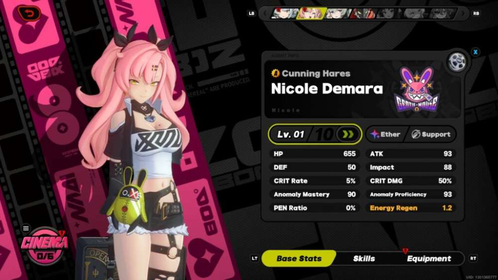 Nicole Demara - zzz tier list